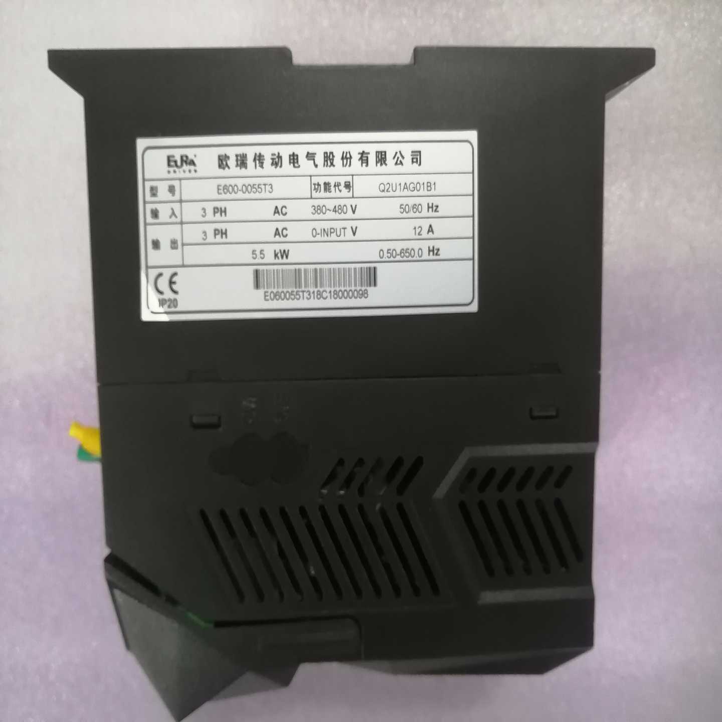 欧瑞变频器5.5KW、E600-0055T3实物图，询价
