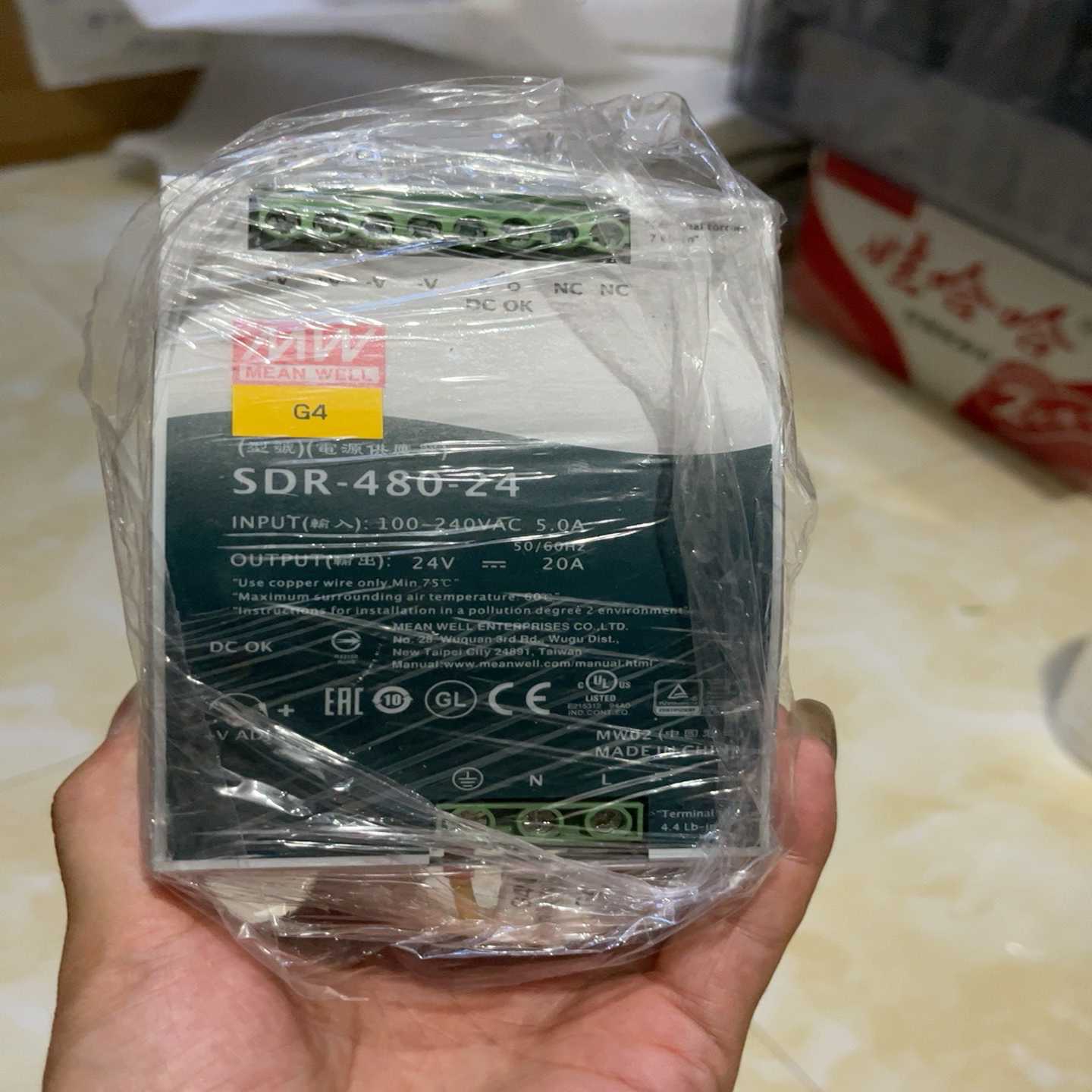 SDR-480-24V20A明伟开关电源导轨式安装超薄型询价