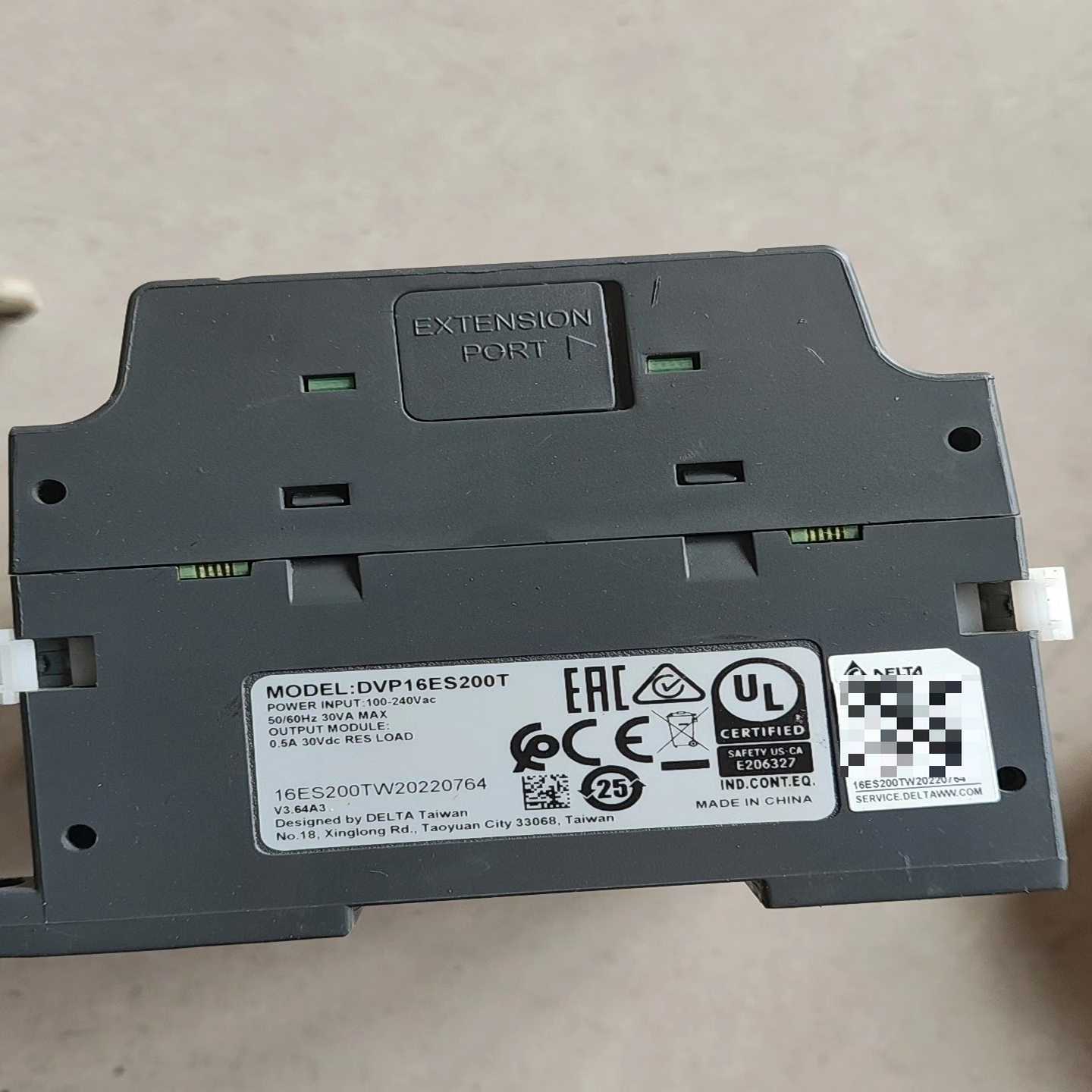 议价台达plc拆机一台,DVP16ES200T,成色如图,拆机包现货b/维修