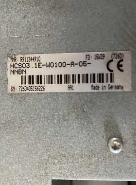 力士乐驱动器HCS03.1E-W0100-A-05-NNBN【卡奥电子】