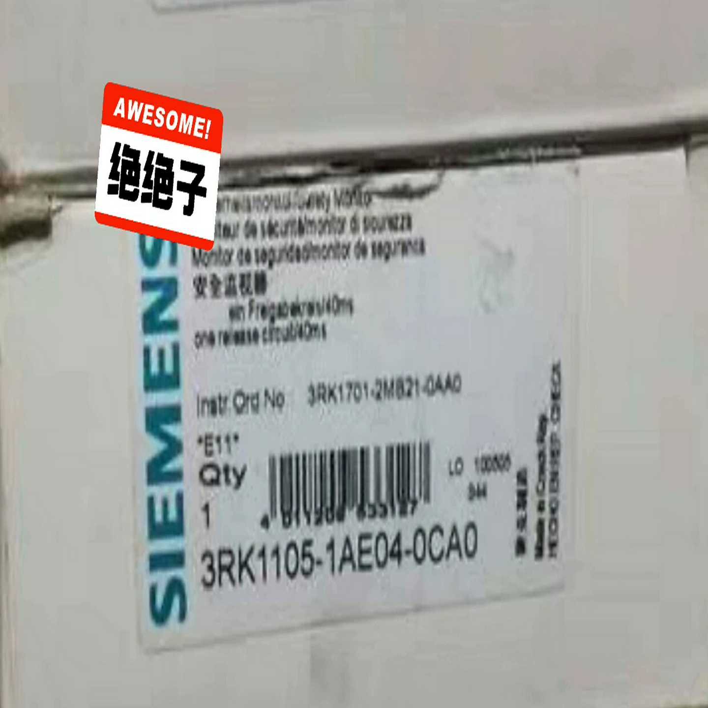 西门子安全监视器3RK1105-1AE04-0CA0全新实物--议价商品