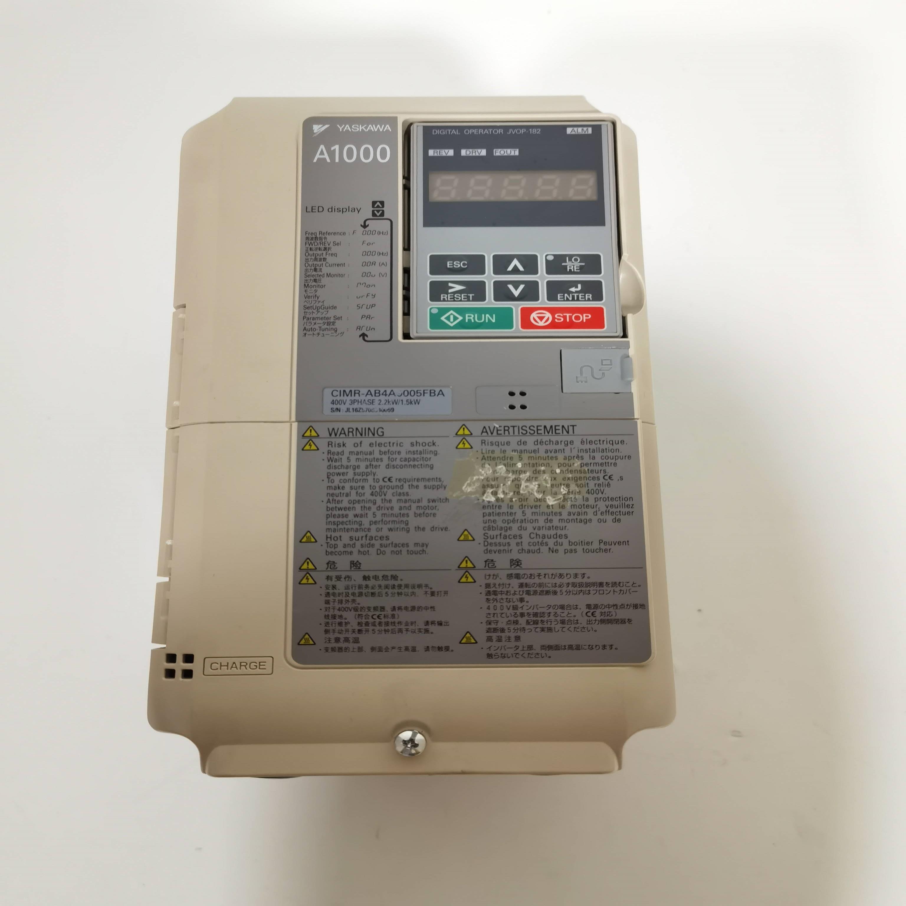 配件安川A1000变频器CIMR-AB4A0005FBA现货 15KW议价