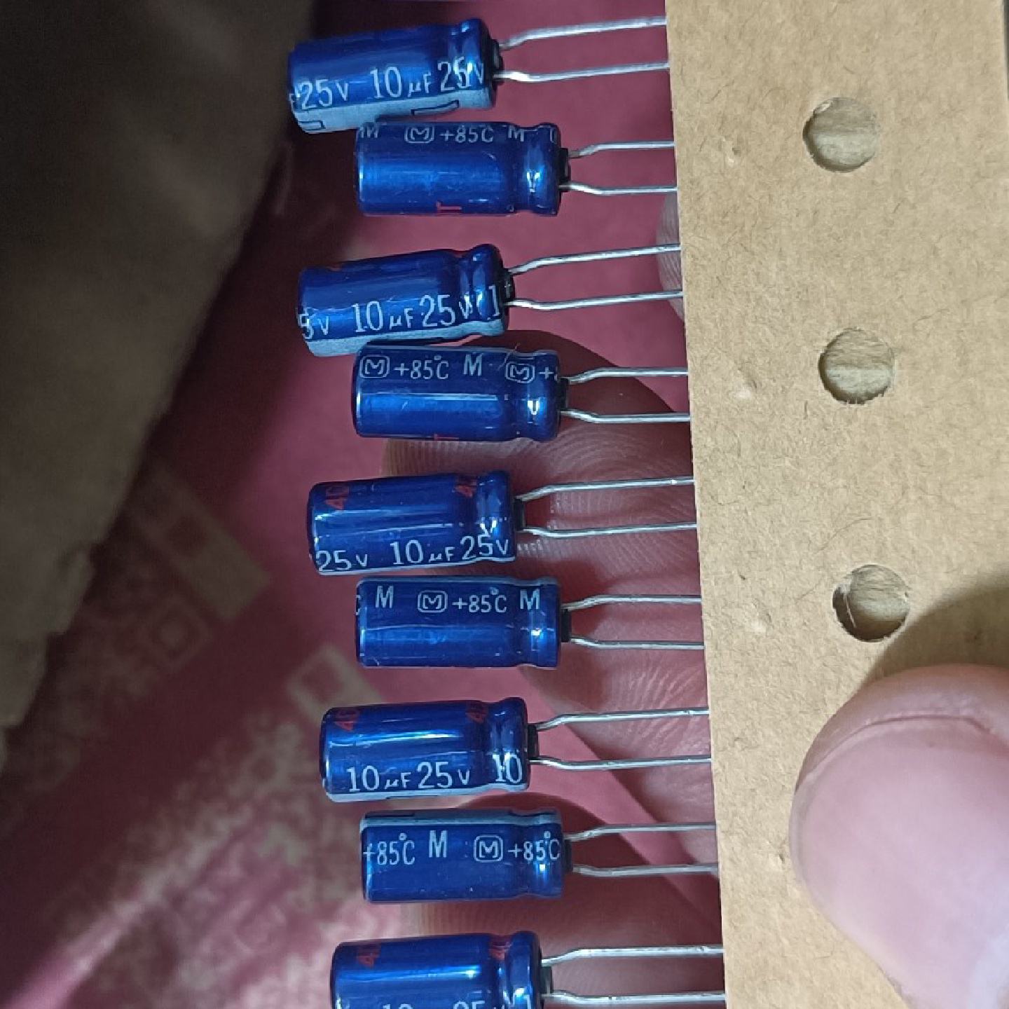 议价--松下 蓝壳银字 25V10uf 发烧音频电解电容,原装正品日