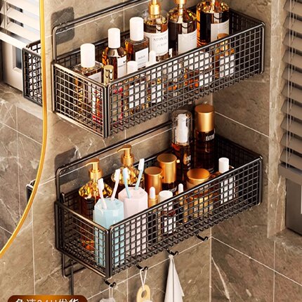 Bathroom Shelf Free Punching Wall Mount Wall Bathroom Shelf