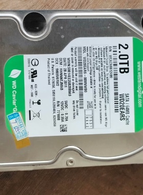 西数2TB机械硬盘型号WD20EARS3.5寸SATA接-议价