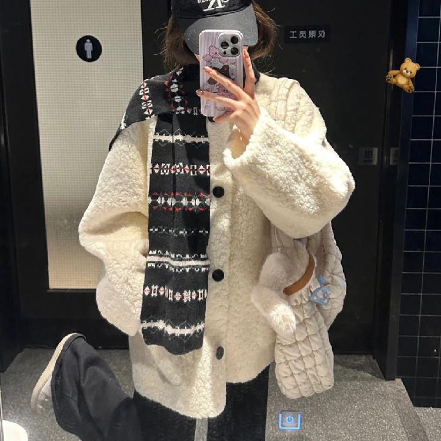 韩系羊羔毛外套女2025新款爆款秋冬宽松皮毛一体高级休闲毛绒大衣