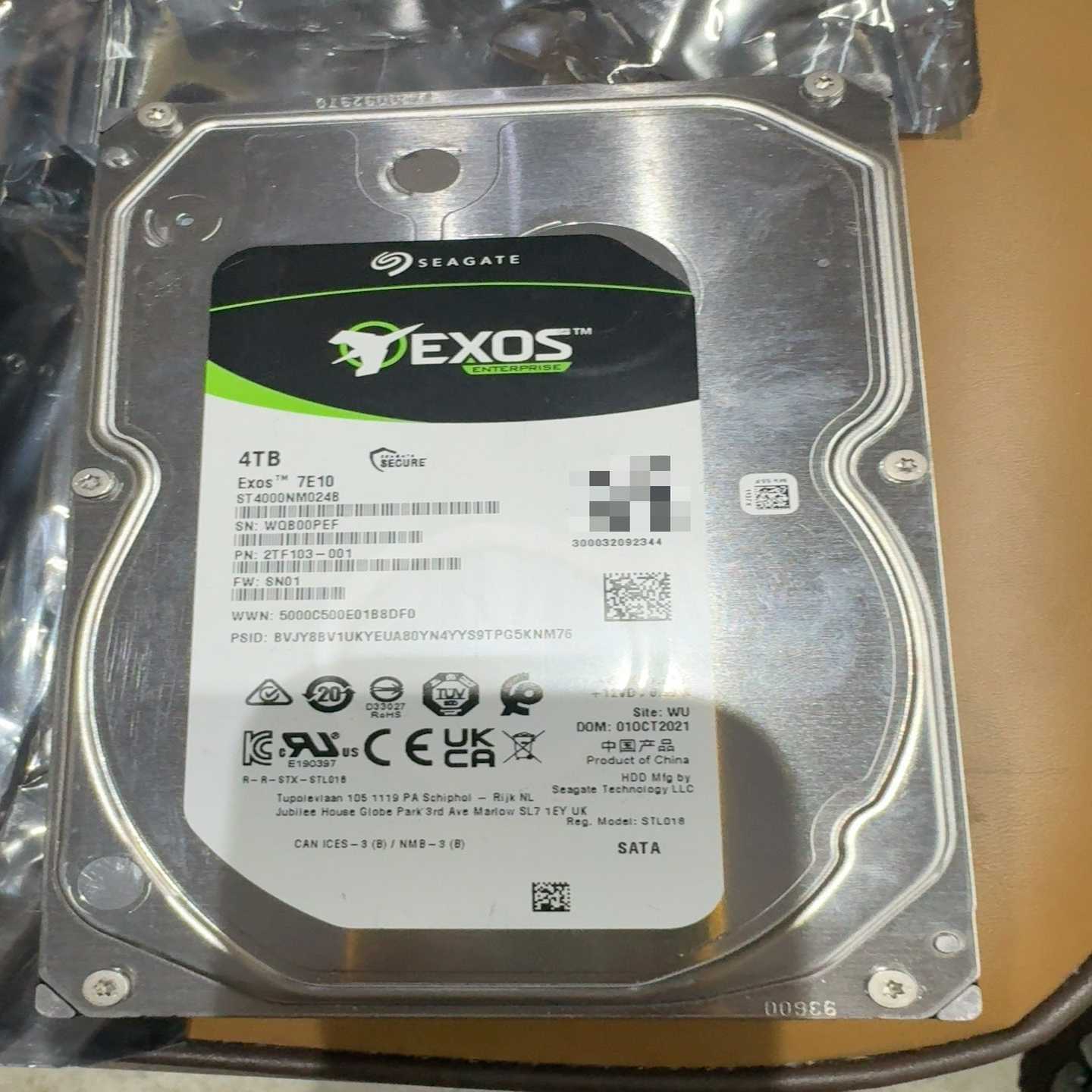 希捷4T银河ST4000NM024B监控硬盘EXO--议价商品