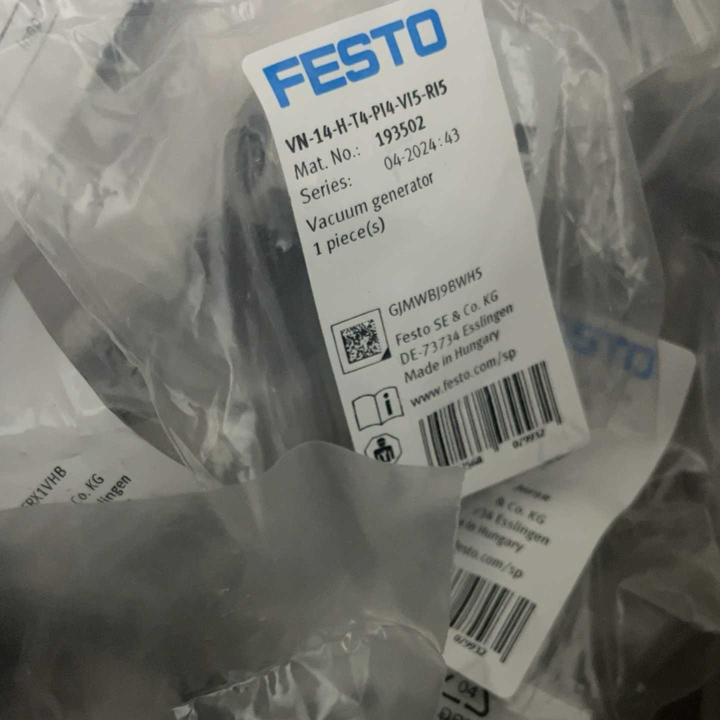 费斯托193502/VN-14-H-T4-PI4-V15-R~询价