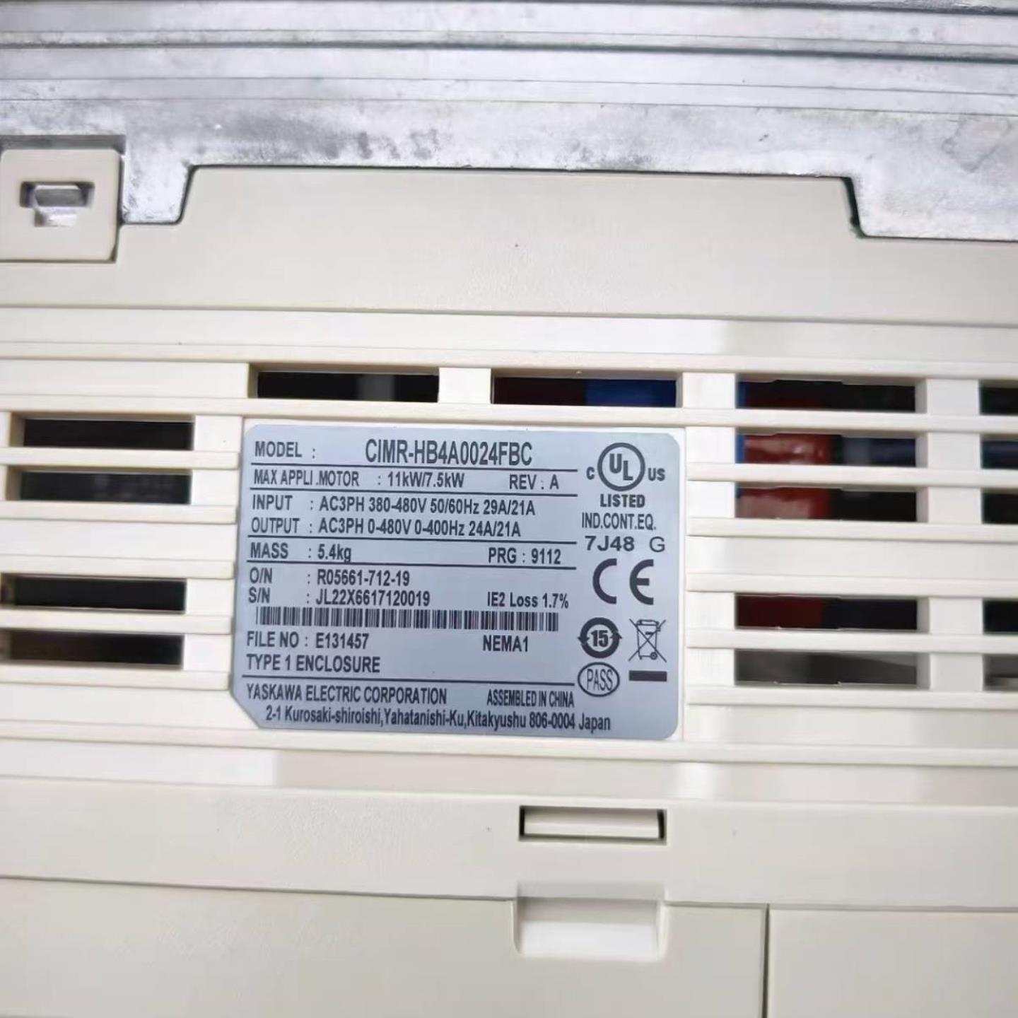 配件CIMR-HB4A0150AAC CIMR-HB4A0150ABC 安川变频器现货议价