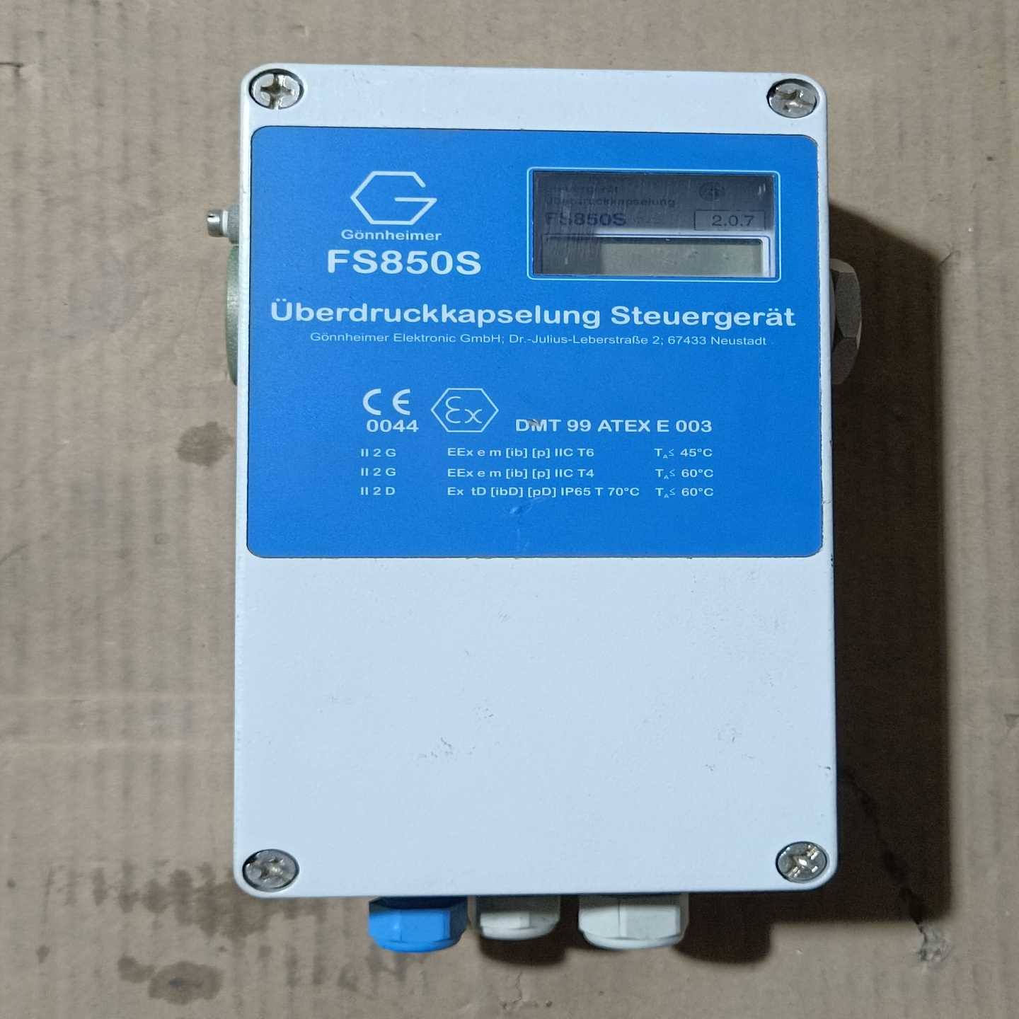 德国Gonnheimer压力控制器FS850S，，功议价