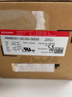 倍福AM8031-0C20-0000全新原装正品未拆封现货，--议价商品