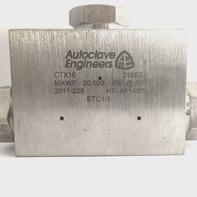 AUTOCLAVE ENGINEERS 3WAY 1 BLOCK WP 20000PSI