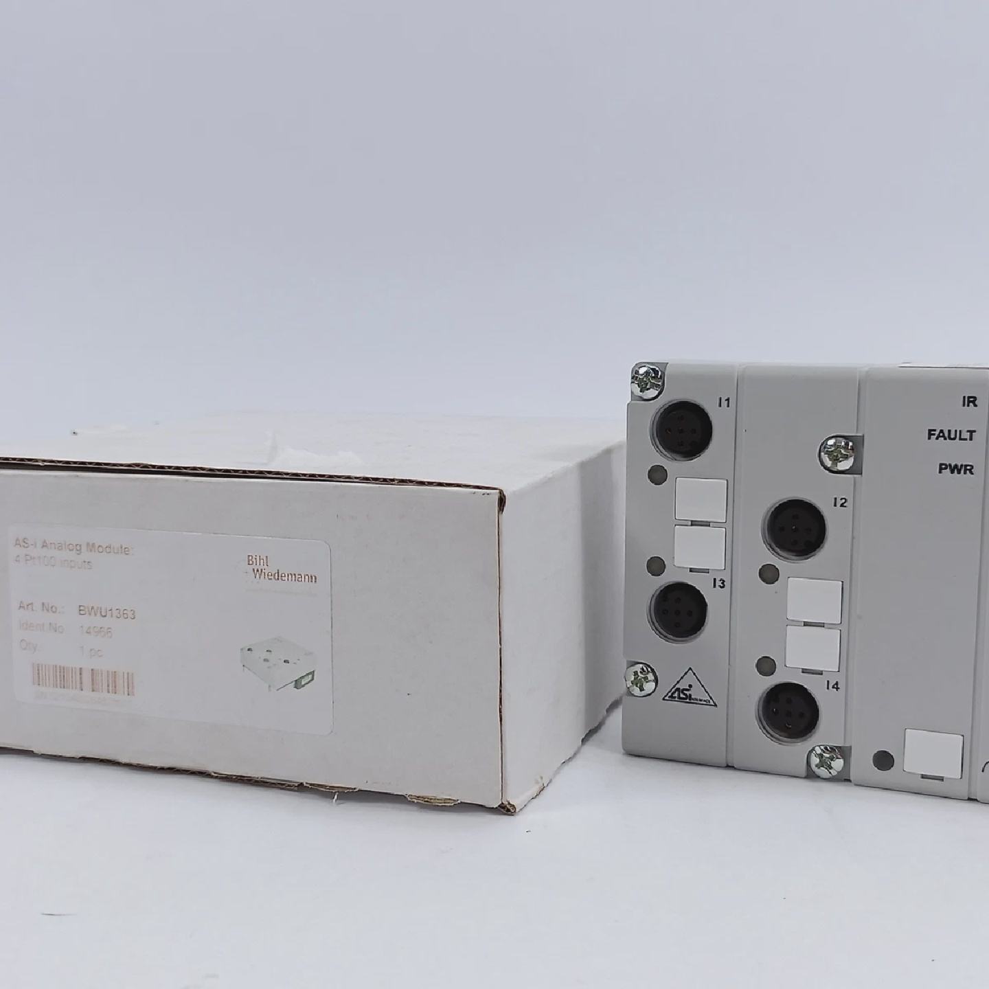 Bihl  Wiedemann 14966 BWU1363 ASi Analog Module 4Pt100 input