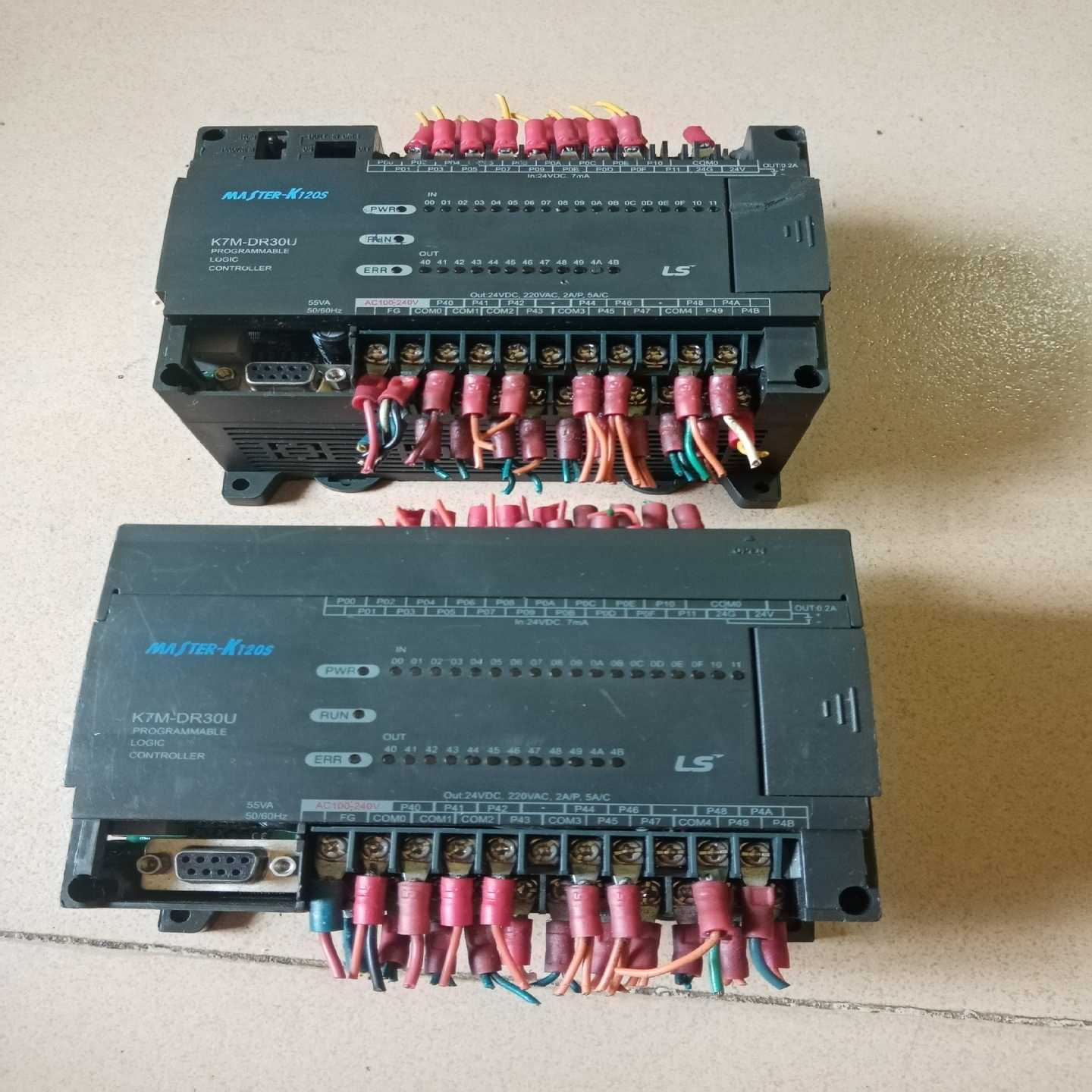 拆机LS产电PLC型号K7M-DR30U，只剩1台，功能完好--议价商品