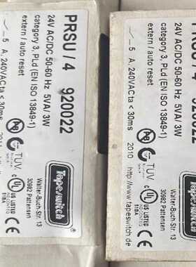 TAPESWITCH安全继电器PRSU/4询价