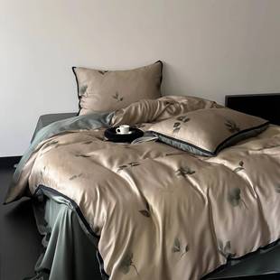 烟雨江南︱高级感古典夏季 天丝四件套凉感丝滑60支冰丝裸睡床品