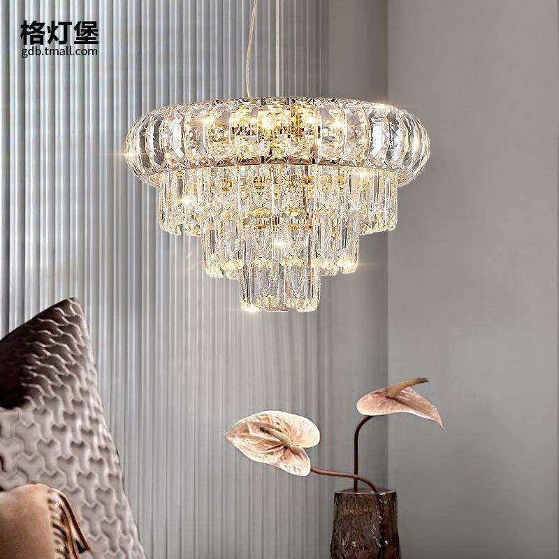格灯堡轻奢床头吊灯后现代卧室餐厅水晶灯具玄关过道简约高档灯饰