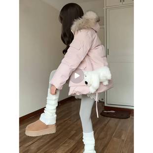 棉衣棉服外套加厚 韩系大毛领工装 丹麦之冬装 极寒派克服女2025新款