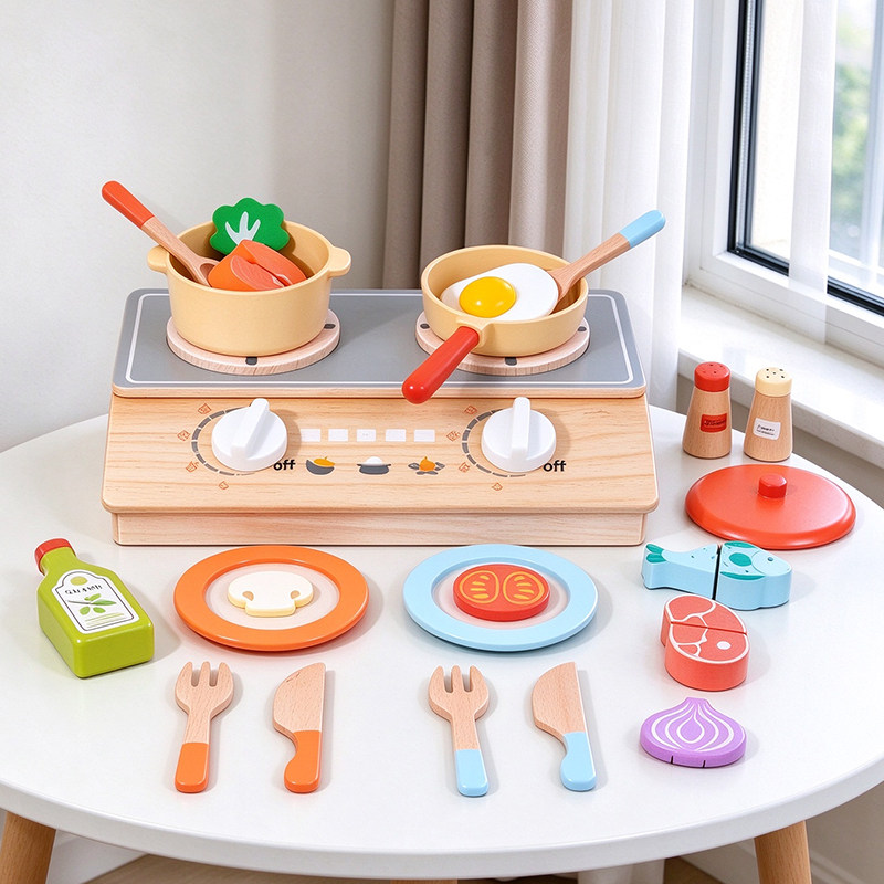 儿童仿真厨房玩具做饭过家家男女孩益智早教幼儿园娃娃家区域材料