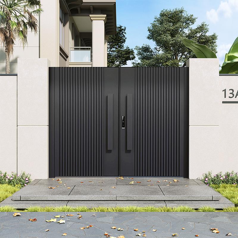 铝合金户外庭院大门院子栅栏花园别墅门不锈钢农村自建房单双开门