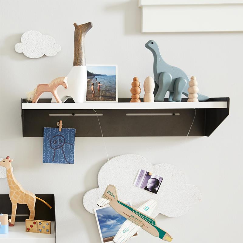 装饰搁板置物架时尚铁艺装饰架儿童房墙面家居饰品壁挂一字挂板