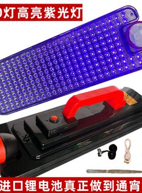 照蝎子灯专用强光超亮充电led紫光灯手提式超长续航大平板豆虫灯