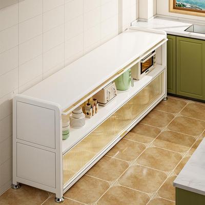 厨房置物架家用微波炉碗柜电器柜子靠墙橱柜多功能收纳柜餐边柜