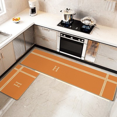 轻奢免洗厨房地垫升级抗疲劳可擦防油防水耐脏脚垫长条防滑地垫