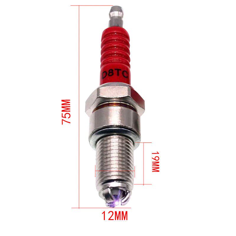 摩托车通用火花塞 D8TC 125 150 男装车太子车跨骑式摩托车 火咀