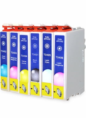 适用爱普生EPSONR210 R230 R310 R350 RX510 RX630墨盒 T-0491BK