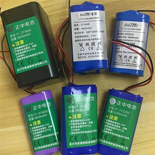 道特3.7v2400mah电子秤锂电池4V4.5AH铅酸蓄电池3600 正中4800