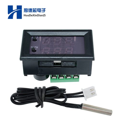 12V220V -50-110℃ W1209WK智能控制器 双数显恒温温控传感器