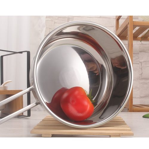 304不锈钢奶锅18cm煮面宝宝婴儿辅食锅家用带蒸笼格蒸锅电磁炉锅