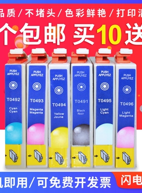 适用爱普生的打印机 R210 R310 R230 R350 RX630 RX510 T0491墨盒