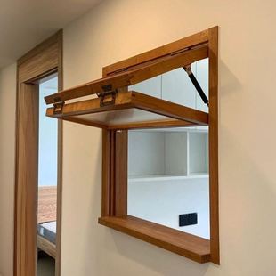 日式推拉门窗定制实木玻璃窗上下左右折叠窗提拉上翻厨房吧台窗