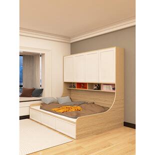 定制儿童榻榻米单人1米5衣柜组合一体床卧室储物床抽屉收纳实木床