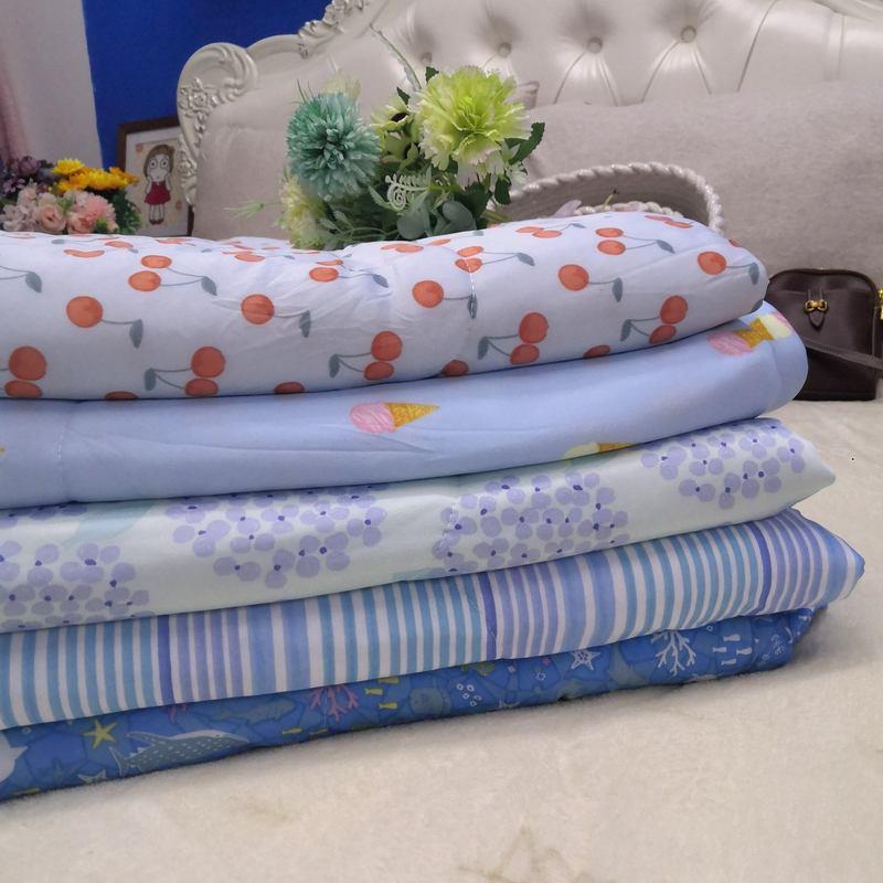 日单双人卡通冷氣被羽丝绵冷感夏凉感被夏季薄款可机洗化纤凉感被