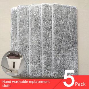 替换拖把头平板布套口式拖把布免手洗懒人拖把头吸水粘贴式拖布头