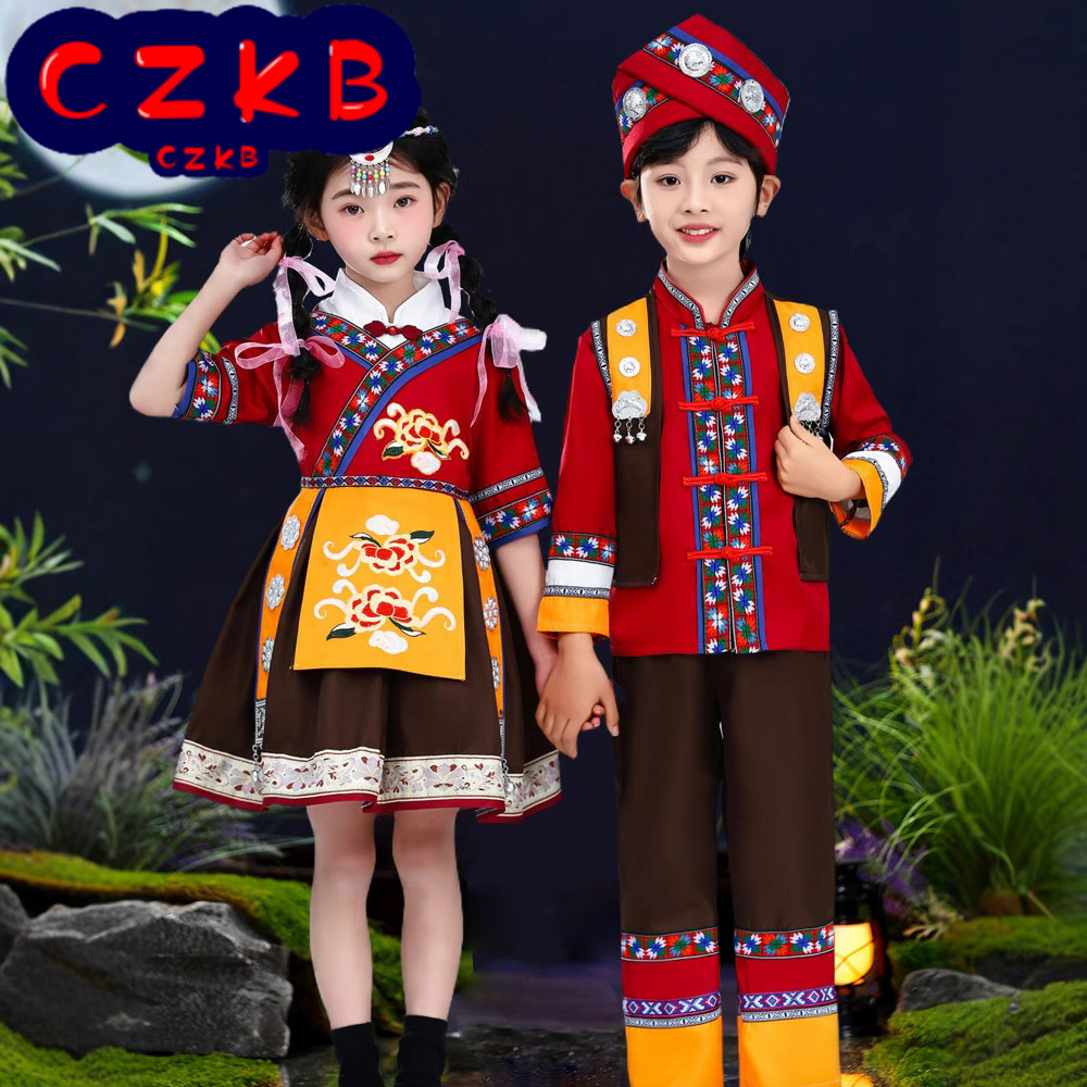 新三月三民族服装儿童瑶族哈尼族