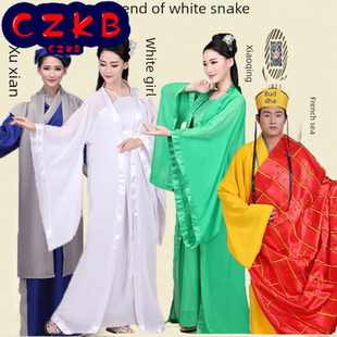七夕节古装戏服许仙小青法海白素贞演出装白蛇传新白娘子传奇话剧