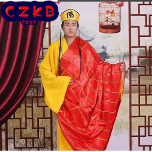 万圣节法海服武僧演出服和尚衣服僧袍少林寺服装袈裟服戏服古装服