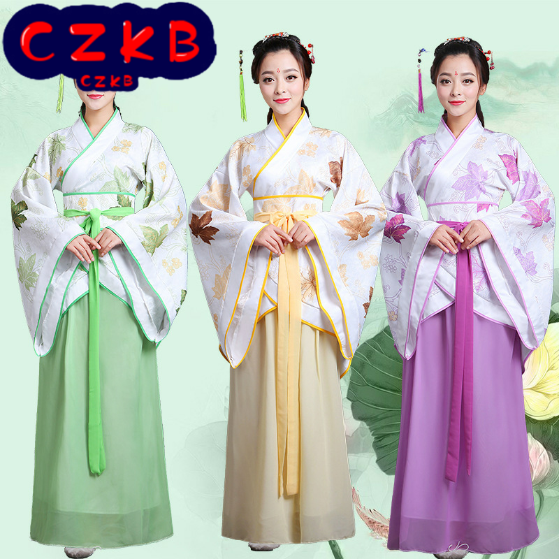新款古装改良汉服女春季写真古筝