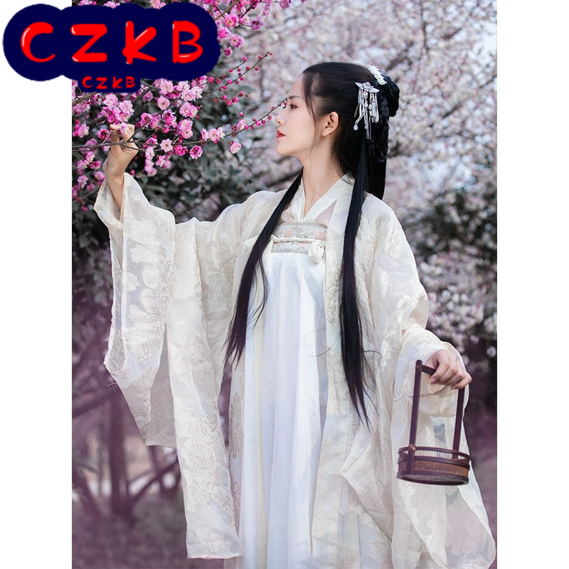 汉服女荣姬襦裙大袖衫飘逸古风襦裙广袖古装女若桃姬汉服夏季仙气