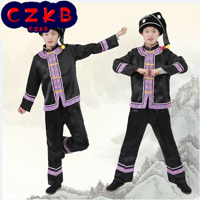哈尼族舞蹈演出服佤族壮族苗族