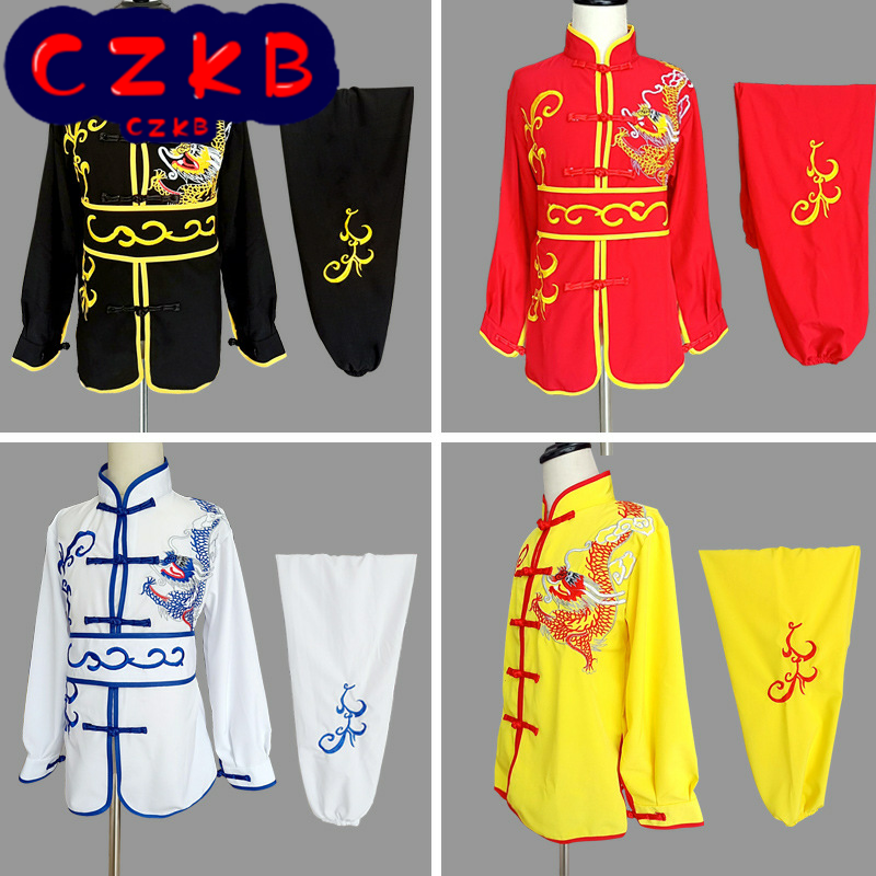 儿童武术服刺绣龙中小学生男女长