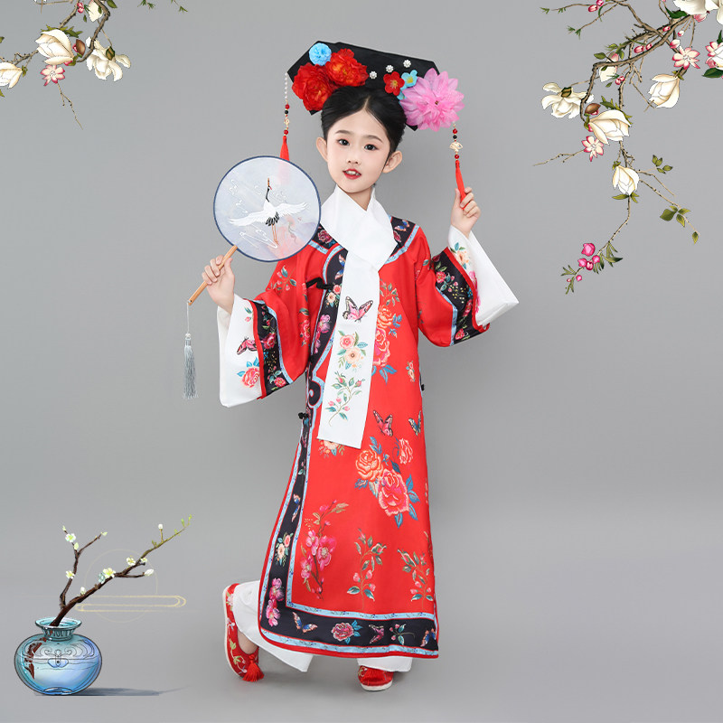 格格服女童古装清朝还珠格格