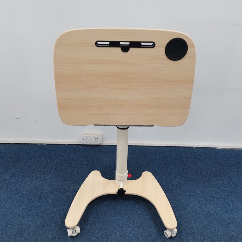 站立可折叠升降桌移动书桌气动床边工作学习写字桌子小户型电脑台