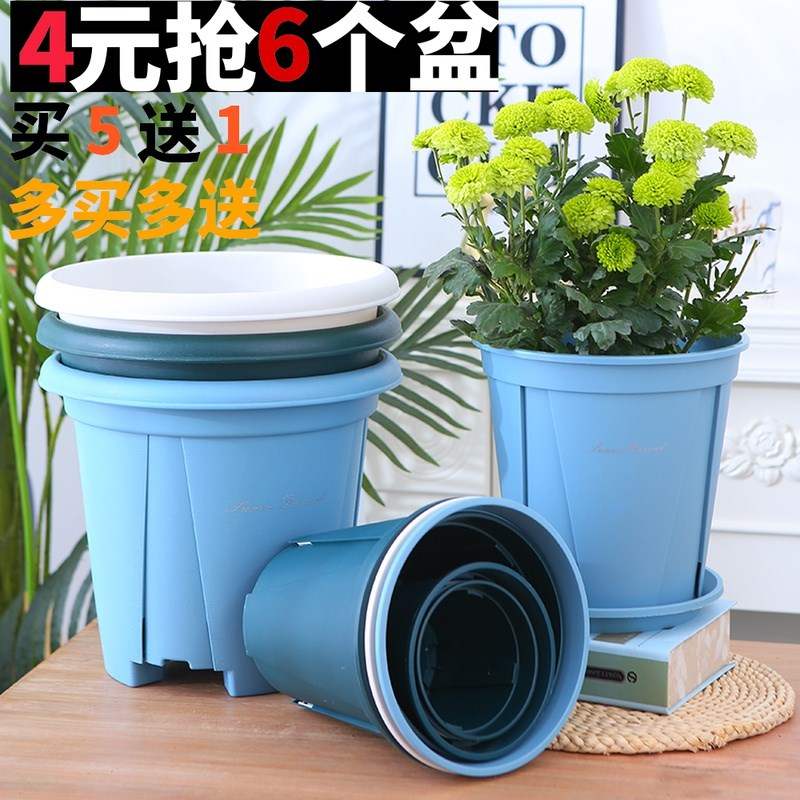 @新疆西藏加厚青山盆控根花盆不烂根加仑盆创意个性塑料