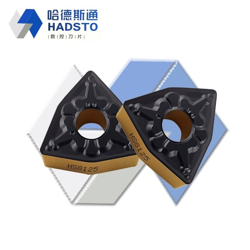 哈德斯通桃型双色钢件调质刀片三角形车刀片内孔开槽刀片