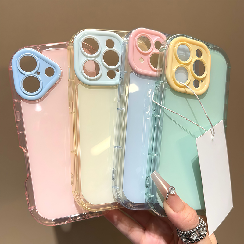 ins高颜值果冻奶油壳新款适用苹果16Pro手机壳iPhone14max小米15华为mate70pura80k60荣耀100nova13reno12s20